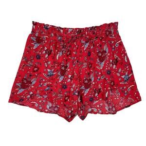 American Eagle Flutter Hem Pull On Floral Shorts Size Medium
